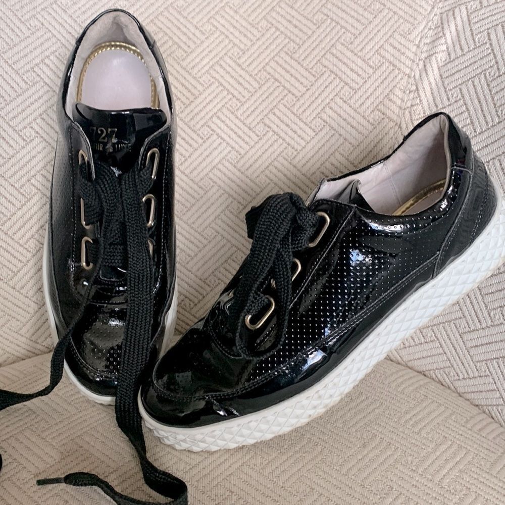 CYCLEUR De Luxe 727 Patent Leather Sneakers Made in Portugal Women's EU40